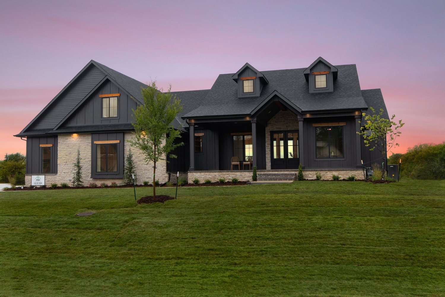 A&E Construction LLC model home at Cedar Ranch Estates